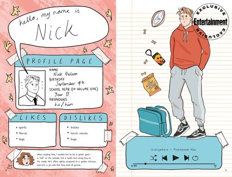 Heartstopper Yearbook, Tara Darcy, Friends Boys, Nick Nelson, Alice Oseman, Alice Book, Rainbow Rowell, Arte Van Gogh, Likes And Dislikes