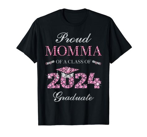 PRICES MAY VARY. Proud Momma of a Class of 2024 Graduate design for Momma of graduates from University, college, high school, middle school, First Grade, Second Grade, kindergarten, pre-k school, proud Momma of 2024 senior, senior 2024 Momma. Senior 2024 Proud Momma Graduate, Proud Senior Momma Class of 2024, Proud Momma Class of 2024 Senior Momma 2024, Proud Momma of 2024 Senior grad party graduation party Matching Family, proud Momma 2024 graduation shirt. Lightweight, Classic fit, Double-need Senior Grad Party, 2024 Graduate, School Middle School, Graduation Shirt, 2024 Graduation, Graduation Shirts, University College, Class Of 2024, Grad Party