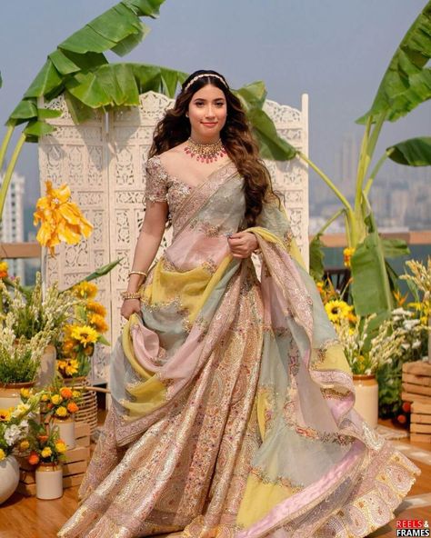 Pastel Pink Lehenga Designs For Indian Bride Dupatta Style, Wedding Lehenga Designs, Indian Bride Outfits, Lehenga Designs Simple, Bridal Lehenga Collection, Wedding Festivities, Royalty Aesthetic, Saree Designs Party Wear, Indian Dresses Traditional