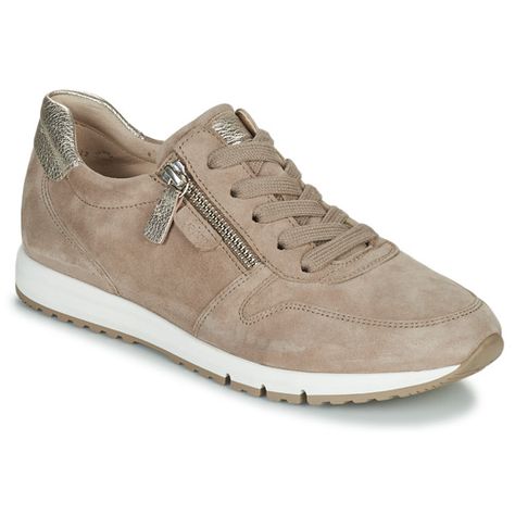 Gabor 7345012 Beige - Free delivery | Spartoo NET ! - Shoes Low top trainers Women USD/$139.50 Gabor Shoes, Shoes Low Top, Free Bag, Trainers Women, 50 %, Shoe Bag, Free Delivery, Sneakers, Fast Delivery