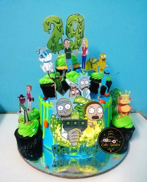 Cake toppers de rick y morty Rick And Morty Birthday Party Ideas, Rick And Morty Party, Rick And Morty Cake, 29th Birthday Cakes, Star Wars Birthday Cake, Rick And Morty Image, Chris B, Birthday Cake For Him, Diy Bowl