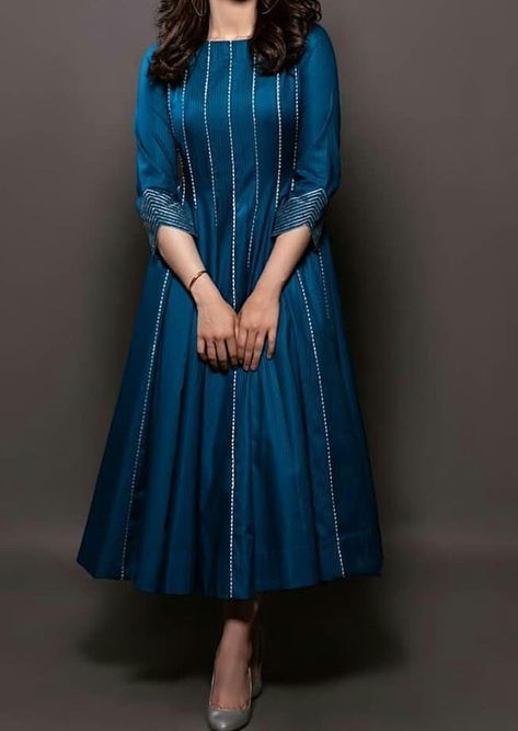 Anarkali Dress Pattern From Silk Saree, Saree Stiched Kurti, Kurthis Models Latest For Stitching, Silk Churidar Designs Ideas Patterns, Trendy Frocks For Women Party Wear, Silk Kurti Designs Party Wear For Women, Kurtha Designs Latest For Women Simple, Gown Ideas Indian, Fusion Wear Indian