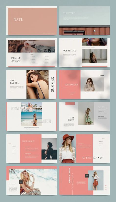 Modern Presentation Design, Bra Display, Modern Powerpoint Design, Minimalist Slides, Minimal Presentation, Magazine Fonts, Keynote Design, Minimal Beauty, 잡지 레이아웃