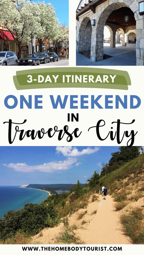 One Weekend In Traverse City, Michigan: An Adventurous 3-day Itinerary From A Local! - The Homebody Tourist Traverse City Michigan Things To Do Kids, Fall Foliage Road Trips, Travel Michigan, Michigan Adventures, Michigan Road Trip, Michigan Vacations, Traverse City Michigan, Traverse City Mi, Michigan Travel