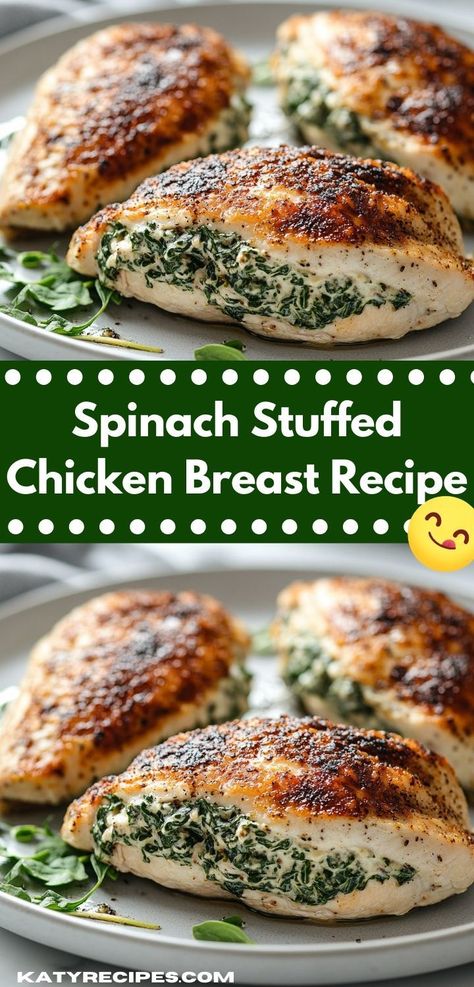 Craving a healthy yet satisfying dish? Our Spinach Stuffed Chicken Breast is an easy dinner recipe that combines tender chicken with nutritious spinach, making it a delightful option for busy weeknights and family dinner favorites. Spinach Artichoke Stuffed Chicken, Artichoke Stuffed Chicken, Spinach Stuffed Chicken Breast Recipes, Spinach Stuffed Chicken Breast, Ayam Teriyaki, Artichoke Stuffed, Stuffed Chicken Breast Spinach, Stuffed Chicken Breast, Chicken Breast Recipe