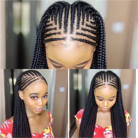 19 Hottest Ghana Braids - Ideas for 2021 Latest Braids, Latest Braid Styles, Unique Braided Hairstyles, Latest Braided Hairstyles, Ghana Braids Hairstyles, Latest Hair Braids, Braided Hairstyles For Black Women Cornrows, Protective Hairstyles For Natural Hair, Ghana Braids