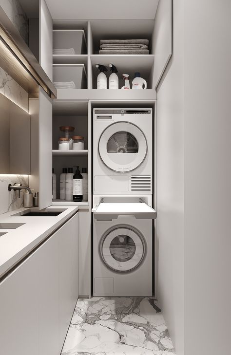 Small Utility Room, Utility Room Designs, Laundry Room Ideas Small Space, Tiny Laundry Rooms, Dream Laundry Room, Laundry Cabinets, Laundry Room Layouts, Modern Laundry Rooms, Laundry Design