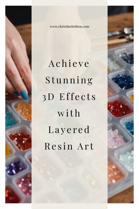 Hands arranging colorful resin pieces in a tray, promoting layered resin art for 3D effects. Resin Tips For Beginners, How To Make Resin Art, Resin Tips And Tricks, Resin Art For Beginners, Resin Techniques, Resin Tips, How To Make Resin, Latex Gloves, Epoxy Resin Art