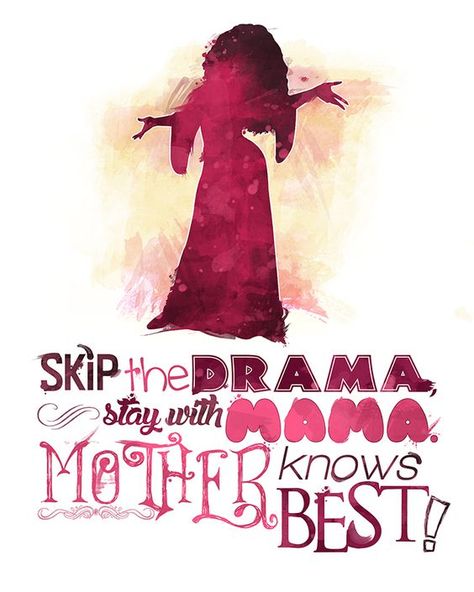 Mother Knows Best 8x10 Poster - DIGITAL DOWNLOAD / Instant Download / Printable / Tangled / Mother Gothel / Villain Mother Quote, Mother Gothel, Disney Wall Art, Mother Knows Best, Disney Wall, She Quotes, Quotes Disney, Art Disney, Arte Disney