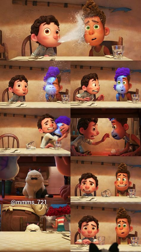 Luca Fanart, Luca Alberto, Lucas Movie, Gay Fish, Disney Pixar Movies, Treasure Planet, Pixar Movies, Cute Love Cartoons, Disney And Dreamworks