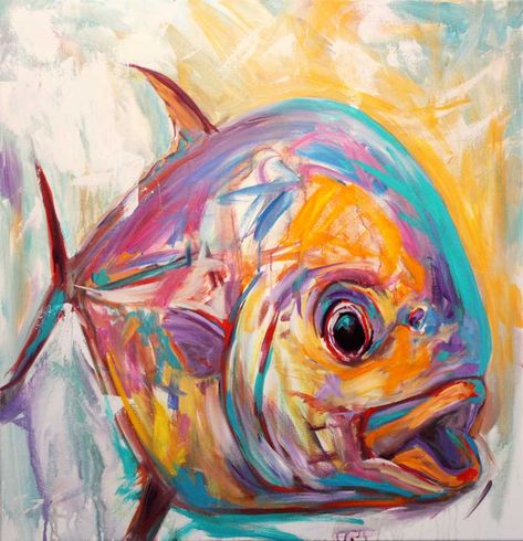 Mike Savlen, Pinterest Painting, Fish Paintings, Painting Fish, Fly Fishing Art, Animal Pins, Soyut Sanat Tabloları, Easy Art, Art Easy