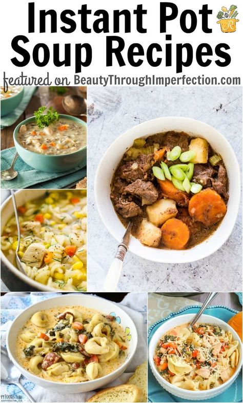 25+ Instant Pot Soup Recipes Instant Pot Soups, Hearty Soup Recipes, Instant Pot Soup Recipes, Healthy Instant Pot Recipes, Instant Pot Soup, Easy Instant Pot Recipes, Prep Recipes, Ninja Foodi, Broccoli Recipes