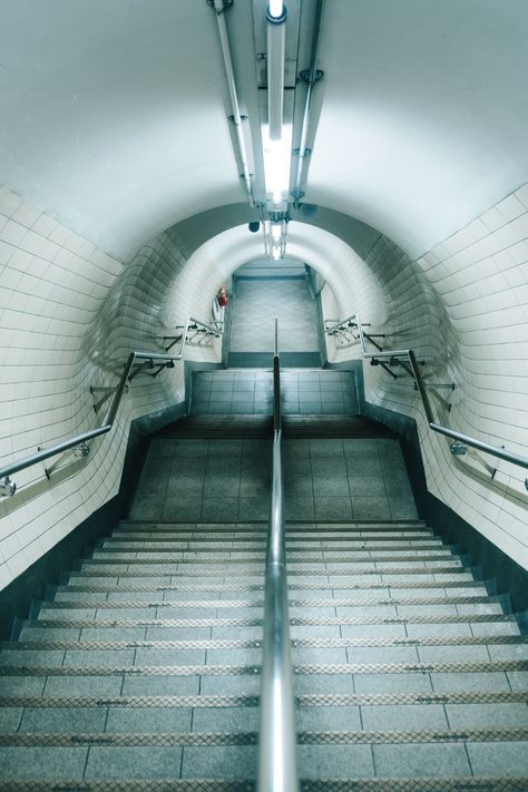 Thanks to @daveast for making this photo available freely on @unsplash 🎁 David East, Dark Staircase, Train Silhouette, Graffiti Photography, Concrete Stairs, Concrete Steps, Architecture Poster, Unique Buildings, Free For Commercial Use