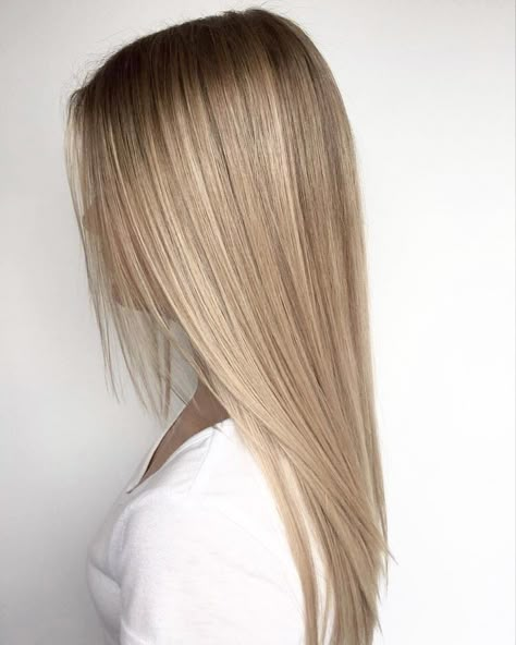 Natural Silver Hair, Balayage Straight Hair, Blonde Hair Goals, Perfect Blonde Hair, Summer Blonde Hair, Blonde Hair Transformations, Dramatic Hair, Dyed Blonde Hair, Hair Blond