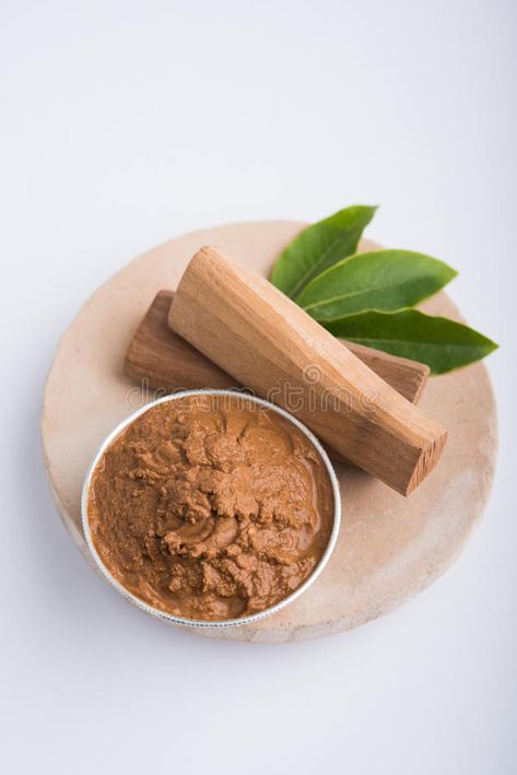 Sandalwood or chandan paste royalty free stock photo Ayurvedic Background, Skincare Products Photography, Lord Balaji, Durga Images, Products Photography, Shampoo Hair, Dream Dog, Silver Bowl, Diy Skincare