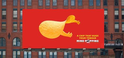 Pringles Advertising, Pringles Ads, Shape Of The Universe, Out Of Home Advertising, Brand Positioning, Billboard Advertising, Brand Refresh, Marketing News, Color Psychology