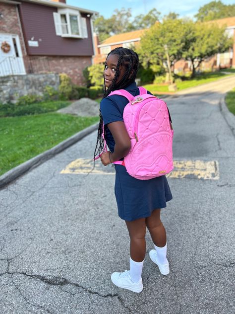 Sprayground bookbag backpack Pink Sprayground, Sprayground Backpack Outfit, Sprayground Backpack Pink, Bookbag Aesthetic, Spray Ground Backpack, Pink Bookbag, Sprayground Backpack, Spray Ground, Fly Spray