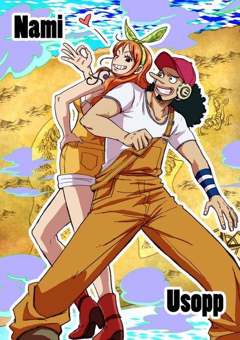 One Piece Usopp X Nami, Nami Usopp Best Friend, Nami X Ussop, Usopp X Nami, Nami X Usopp, Usopp And Luffy, One Piece Matching Pfp, Natsume Soseki, Usopp Nami