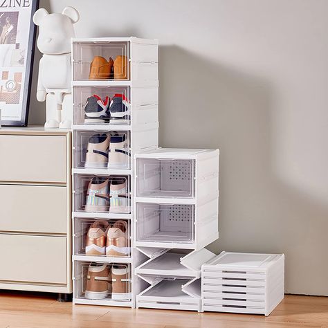 Quick Folding and Installation
Large Capacity and Breathable Design
Transparent and Visible Door
Stackable
Safe Material Sneaker Regal, Sneaker Storage Box, Folding Shoe Rack, Organiser Cucina, Rak Kasut, Plastic Shoe Rack, Stackable Shoe Rack, Shoe Rack Closet, Shoe Rack With Shelf