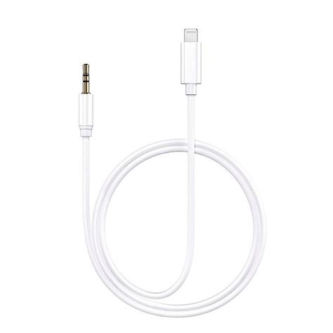 iPhone Aux Cord for Car, Apple MFi Certified Veetone Lightning to 3.5 mm Headphone Jack Adapter Male Aux Stereo Audio Cable C Car Necessities, Iphone Headphones, Aux Cord, Apple Headphone, Car Essentials, Silicone Iphone Cases, Xmas List, Smosh, Iphone Phone