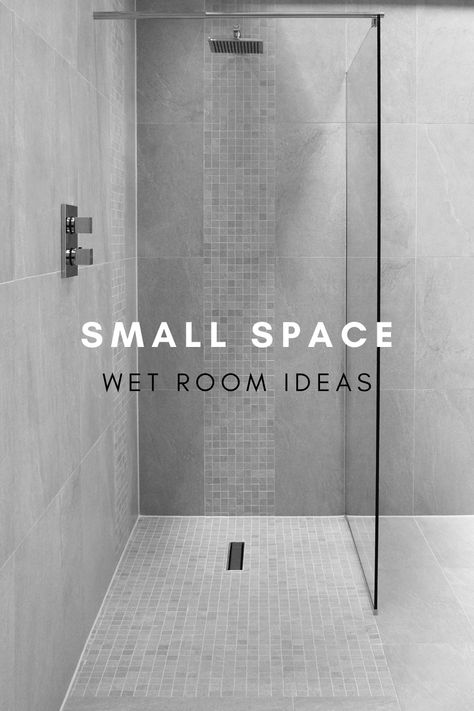 Find tips for planning a wet room in a small space in our blog. Wet Room With Bath, Wet Room Ideas Small, Wet Room Bathroom Small, Disabled Wet Room, Wet Bathroom Ideas, Bathroom Storage Small, Tiny Wet Room, Tiny Shower Room, Wet Room Ideas