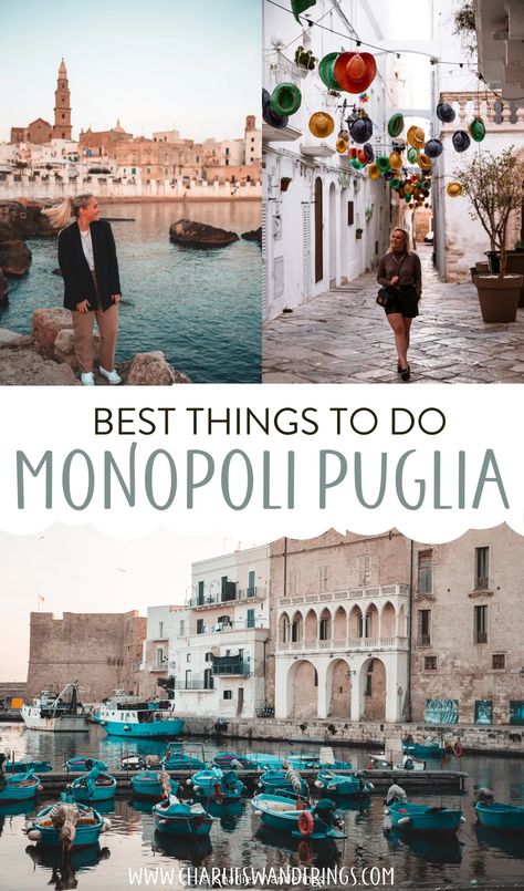 What to do in Monopoli Puglia? This post is the answer to all your question. Explore the beautiful town of Monopoli thanks to our ultimate guide! | what to do in Monopoli Puglia Italy | What to do in Monopoli Italy | things to do in Monopoli Puglia Italy | monopoli puglia | monopoli puglia beach | monopoli puglia aesthetic | monopoli italy things to do | #itlay #italytravels #italiantripabroad #monopoli #puglia Puglia Aesthetic, Puglia Beaches, Monopoli Italy, South Of Italy, Italian Trip, Tuscany Travel, Beautiful Town, Travel Route, Venice Travel