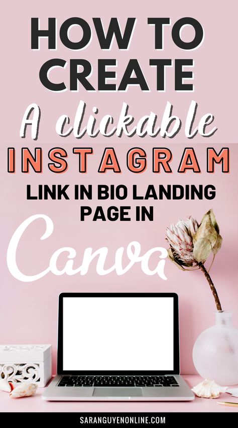 Canva Landing Page, Linktree Design Ideas Aesthetic, How To Create A Business Instagram Page, Instagram Link Page, Social Media Landing Page, How To Create A Landing Page, Canva Hacks For Instagram, How To Sell Canva Templates Online, How To Change Font In Instagram Bio