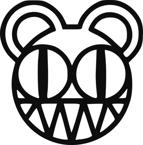 Radiohead Logo, Radiohead Tattoo, Stanley Donwood, Rock Band Logos, Greatest Rock Bands, Frank Iero, Band Logos, Radiohead, 영감을 주는 캐릭터