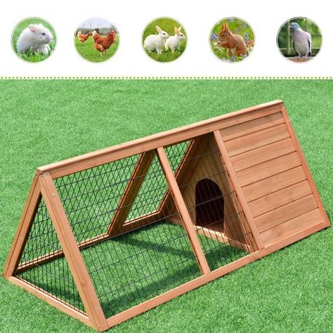 Zimtown 50" Pet House Wood Rabbit Hutch Bunny Pet Cage Chicken Coop - Walmart.com Hutch Wooden, Chook House, Guinea Pig Hutch, Bunny Cage, Backyard Coop, Ferret Cage, Guinea Pig House, Animal Cage, Pig House