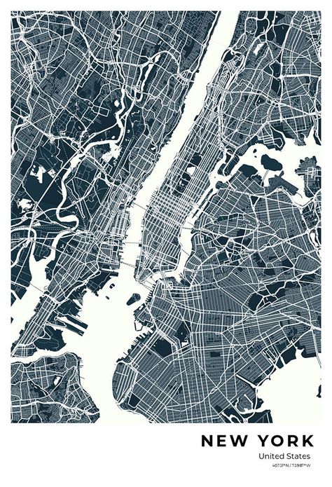 City Maps Design, Nyc Map, Star Maps, New York City Map, Map Artwork, City Map Art, Personalized Posters, City Map Poster, Personalized Map