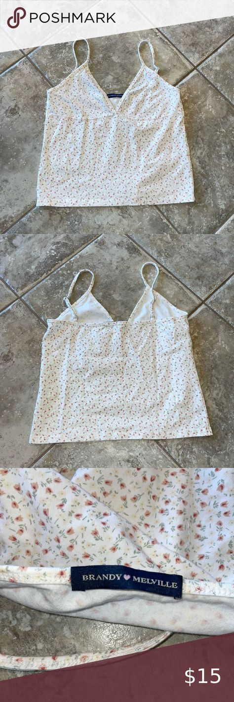 Brandy Melville Amara Floral Tank Top Floral Tank Top, Brandy Melville Tops, Floral Tank, Brandy Melville, Brandy, Tank Top, Tank Tops, Floral, Jewelry Watches