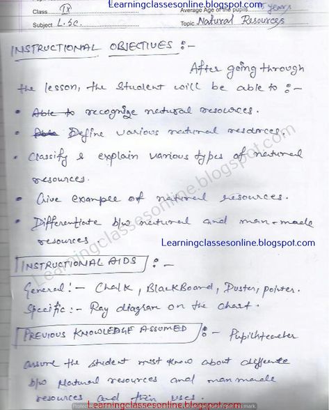 detailed lesson plan of biology for Class or grade 7 teachers on Natural resources topic in English pdf free download Biology Lesson Plans High School, Plant Movement, Natural Resources Lesson, English Teacher Lesson Plans, Biology Lesson Plans, Lesson Plan Pdf, High School Lesson Plans, High School Biology, Classroom Strategies