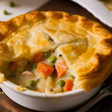 This Quorn Pieces Pie Recipe is a delicious and creamy pie of Quorn pieces, mushrooms, and vegetables wrapped in a crunchy pastry crust wrap. Chicken Pot Pie Crust, Vegan Chicken Pot Pie, Potpie Recipe, Chicken Potpie, Home Chicken, Chicken Pot Pie Recipe, Pot Pie Recipe, Pot Pies Recipes, Chicken Pot Pie Recipes