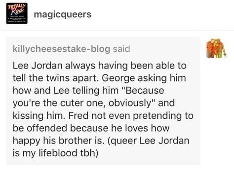 I headcanon Lee and Fred as being together, but yes // Lee Jordan, George weasley, Fred weasley, Harry Potter, hp Harry Fred And George, Fred George And Lee, George Weasley X Lee Jordan Fanart, George Weasley X Lee Jordan, Fred Weasley X Lee Jordan, Lee Jordan X George Weasley, Weasley Twins Headcanons, Fred And George Weasley Headcanons, Fred Weasley Headcanons