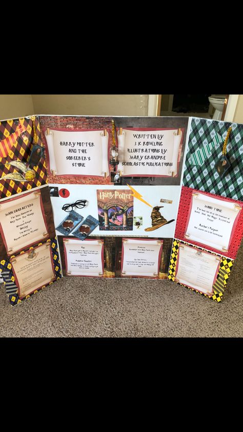 Harry Potter Book Report Project, Cereal Box Book Report, Book Report Projects, Holiday Homework, Book Report, Harry Potter Crafts, Book Box, Classroom Decor, Harry Potter