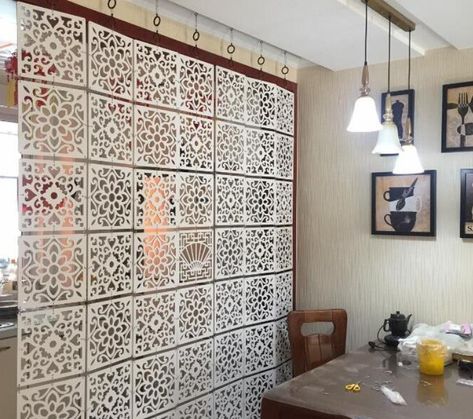 Room Divider Ideas Diy, Kids Room Divider, Hanging Screen, Room Partition Wall, Screen Partition, Folding Screen Room Divider, Moroccan Room, Hanging Room Dividers, Partition Screen