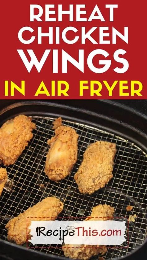 Reheat Chicken Wings. This is the best way to reheat wings at home in your air fryer. Kfc Hot Wings Recipe, Kfc Hot Wings, Chicken Wings In Air Fryer, Wings In Air Fryer, Wings At Home, Hot Wing Recipe, Air Fryer Wings, Frozen Chicken Wings, Reheat Chicken