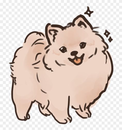 Pomeranian Cartoon, Cartoon Dog Drawing, Art Chibi, Cute Dog Cartoon, Cute Dog Drawing, 심플한 그림, Puppy Drawing, Japanese Spitz, Cute Pomeranian