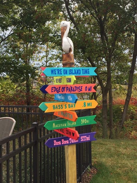 12 Destination Arrows Hand Painted Wood Directional Signs 24 X - Etsy Vintage Beach Signs, Beach Signs Wooden, Backyard Signs, Beach Backyard, Fun Sign, Hawaiian Party Decorations, Backyard Beach, Address Signs, Pool Signs