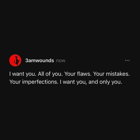 Quotes | Relationship Coach | Therapist | Swipe >>>>>>>>>> . I want you. All of you. Your flaws. Your mistakes. Your imperfections. I want you, and only you. . And sometimes, I… | Instagram I Want To Be Your One And Only, You’re The Only One I Want, Voice Message, Message Call, Quotes Relationship, Living Without You, My Live, I'm Still Here, Relationship Coach