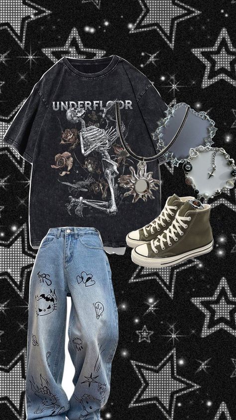 grunge outfit <333 90 Grunge Outfits, Indie Grunge Aesthetic Outfits, 90s Grunge Aesthetic Outfits, Comfy Grunge Outfits, Indie Grunge Aesthetic, Soft Grunge Outfit, Grungy Outfit, Fits 2023, Alt Clothing