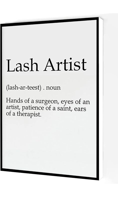 Lash Signs Ideas, Lash Painting Canvas, Lash Room Picture Wall, Advertising Lash Business, Lashes Wall Art, Lash Tech Wall Art, Modern Artwork Paintings, Artist Definition, Lash Room