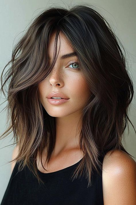 mediumlength haircuts, hairstyle trends, hair transformation Length Haircut Longer, Medium Side Part Haircut Women, Medium Length Hair With Side Part, Popular Medium Length Haircuts, Grunge Haircut Medium Shoulder Length, Messy Medium Hairstyles, Haircut For Medium Length Hair Indian, Armpit Length Hair With Layers, Haircut For Medium Length Hair