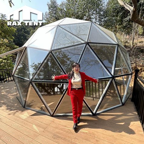 🔥🔥🔥RAX TENT made the geodesic glass dome house with white solid panle, it's unique design, why? The white glass dome house is similar like the white PVC fabric dome tent, but it's completely different from the materials. The white glass dome house made with aluminum alloy frame and covered with white solid panel and double layer hollow tempered glass. Why we use the white solid panel? While, on one hand, the white panel is to keep privacy when glamping in outdoor, it makes clients more comfor... Dome Structure, Science Park, Glazed Glass, White Panel, Pvc Fabric, Dome House, Dome Tent, Geodesic Dome, White Paneling