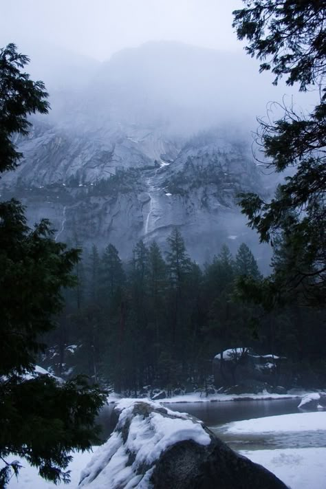 Daughter Of Darkness, Snow Valley, Mountain Aesthetic, Dark Landscape, Landscape Photography Nature, Winter Scenery, Winter Vibes, Snowy Mountains, Pine Forest