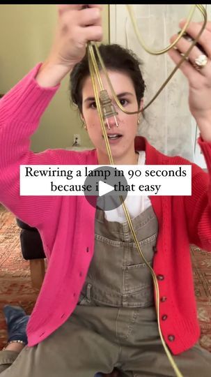 Rewiring A Lamp Diy, Rewire A Lamp, Thomas Edison, Thrift Flip, One Day I Will, 7 Minutes, Vintage Interiors, Home Repairs, Diy Lamp