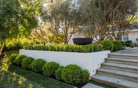 Kris Jenner's Backyard Retreat Surprise - The Scott Brothers Tiered Backyard, Brother Vs Brother, Long Planter, Dream Landscape, Landscape Products, Jonathan Scott, Front Landscaping, Pacific Palisades, Backyard Retreat