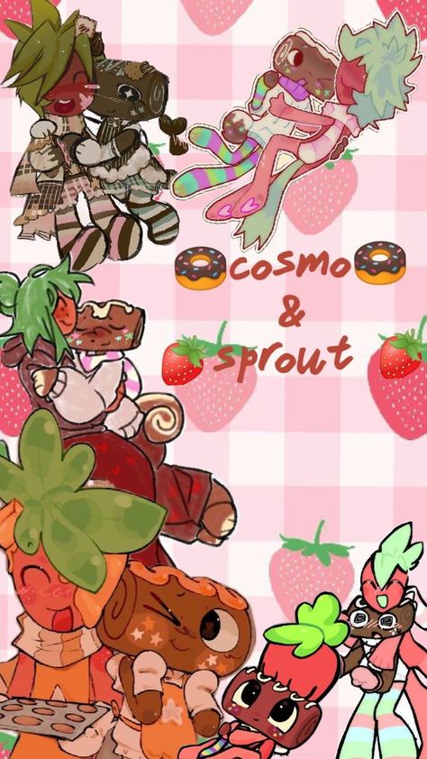 ship cosmo x sprout 🍓🍩 World Wallpaper, Moon Flower, Fruit Cake, Ipad Wallpaper, Dandy, Sprouts, Cosmos, Phone Wallpaper