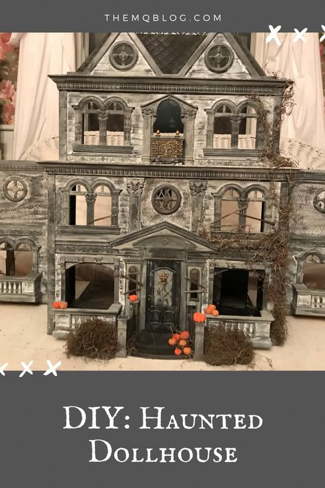 Halloween Haunted House Diy, Old Victorian House, Haunted House Diy, His Obsession, Dollhouse Halloween, Haunted Dollhouse, Halloween Miniatures, Spooky House, A Haunted House