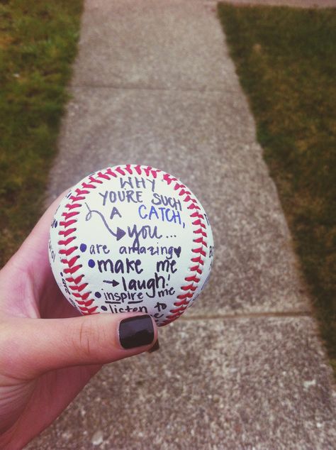 Baseball Themed Valentines, Baseball Valentine Ideas Boyfriends, Baseball Themed Valentines Gifts, Baseball Valentines Gifts, Baseball Gifts For Boyfriend, Baseball Boyfriend Gifts, Baseball Gift Ideas, Boyfriend Baseball, Baseball Boyfriend